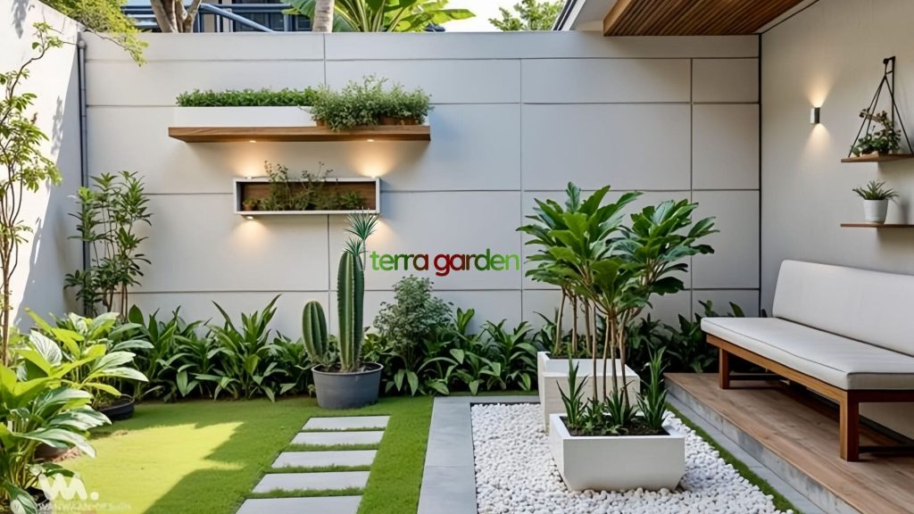 inspirasi desain taman minimalis belakang rumah